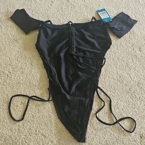 Black Women's One Piece Swimsuit
